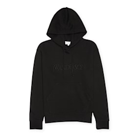J. W. Anderson Logo Embroidery Hoodie schwarz