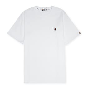 A Bathing Ape One Point Garment Dyed Pocket T-Shirt blanc