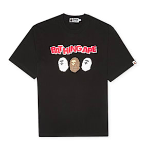 A Bathing Ape Triple Ape Head Tee black