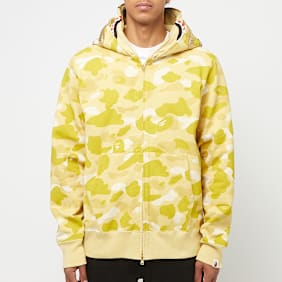 A Bathing Ape Color Camo Double Shark Full Zip Hoodie geel