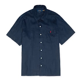 Polo Ralph Lauren Short Sleeve Sport Shirt (Linen) blau