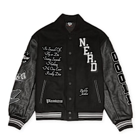 Pleasures x N.E.R.D. Varsity Jacket zwart