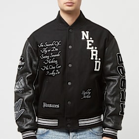 Pleasures x N.E.R.D. Varsity Jacket schwarz
