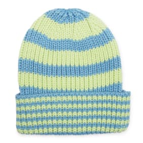 New Era Stripe Knit Beanie green