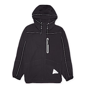 Gramicci x And Wander Patchwork Wind Hoodie zwart