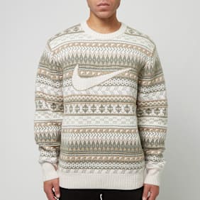 Jordan Fair Isle Swoosh-Pullover beige