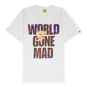 A Bathing Ape Color Camo Wgm Ape Head Overlap Tee grey