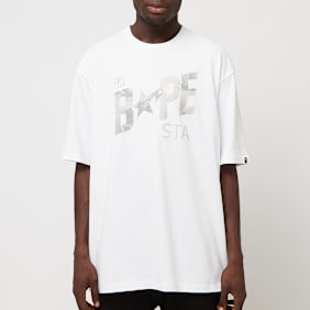 A Bathing Ape Floral Solid Camo Bape Sta Logo Relaxed Fit Tee white