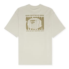 A Bathing Ape Hightlight Logo Relaxed Fit Tee beige