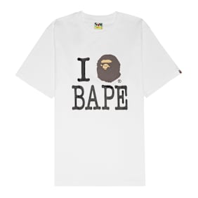 A Bathing Ape I Love Bape Tee M weiß