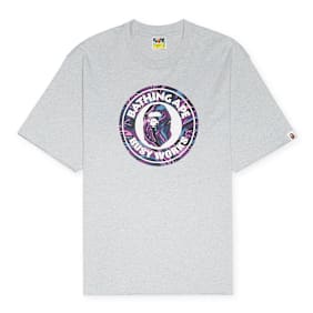 A Bathing Ape Marbling Camo Busy Works Relaxed Fit Tee M grau