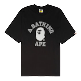 A Bathing Ape Pixal College Relaxed Fit Tee M schwarz