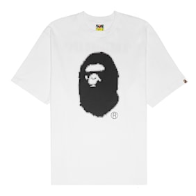 A Bathing Ape Pixel Ape Head Relaxed Fit Tee M blanc