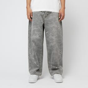 A Bathing Ape 1St Camo Destroyed Loose Fit 12Oz Denim Pants grey