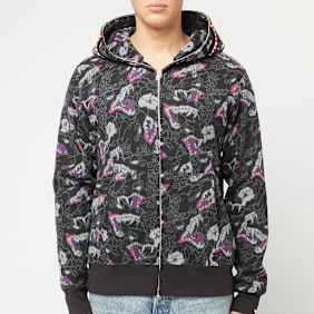 A Bathing Ape Japanese Tattoo Camo Shark Fz Hoodie M schwarz