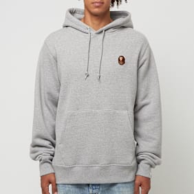 A Bathing Ape One Point Pullover Hoodie grey