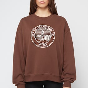 New Balance Wmns Athletics French Terry Crest Crew brown