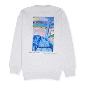 J. W. Anderson Acnhor Embroidery Back Print grijs