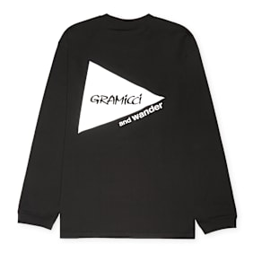 Gramicci x And Wander Backprint L/S Tee noir