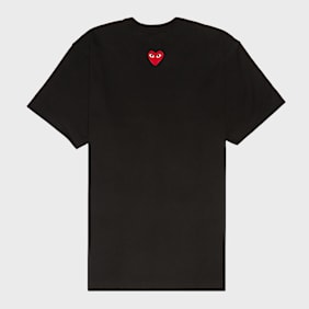 Comme des Garcons Play&nbsp; Small Red Heart Neck T-Shirt Black noir