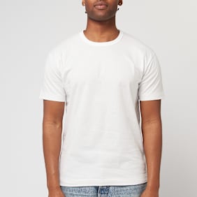 Comme des Garcons Play Small Red Heart Neck T-Shirt White white