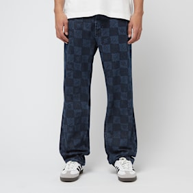 Daily Paper Kibo Check Jacquard Jeans bleu