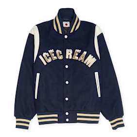 ICECREAM Drip Varsity Jacket bleu