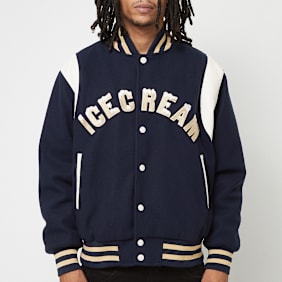 ICECREAM Drip Varsity Jacket blau