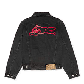 ICECREAM Running Dog Denim Trucker Jacket schwarz