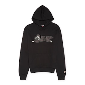 ICECREAM Woodgrain Running Dog Popover Hoodie schwarz