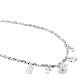 TwoJeys Lucky Charms Necklace silver