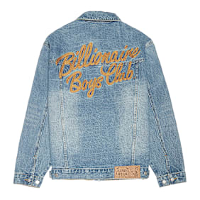 Billionaire Boys Club Script Logo Denim Jacket blau