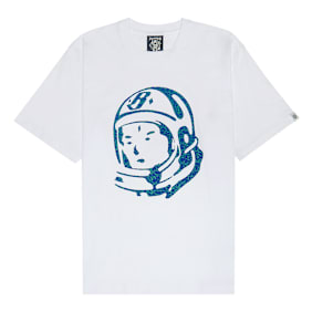 Billionaire Boys Club Cracked Flock Print Astro T-Shirt blanc