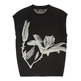 Daily Paper Floral Spencer Knit Vest black