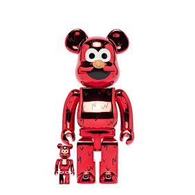 Medicom Bearbrick Elmo Chrome Ver. 100% & 400% multicolore