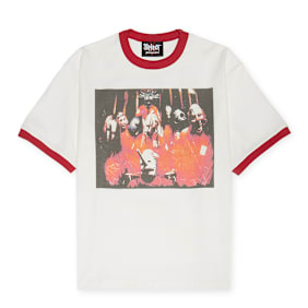 Pleasures x Slipknot Self Titled Ringer Shirt blanc