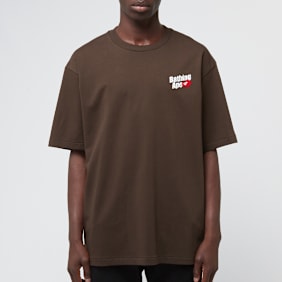 A Bathing Ape&nbsp; Logo Relaxed Fit Tee brun
