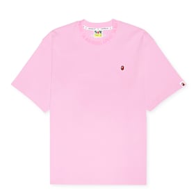 A Bathing Ape One Point Relaxed Fit Tee light pink