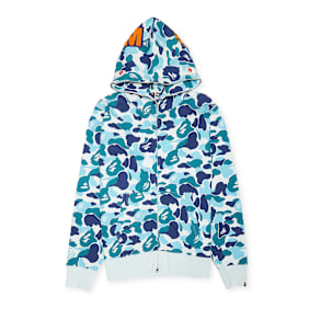 A Bathing Ape ABC Camo Crystal Stone Shark Full Zip Hoodie schwarz