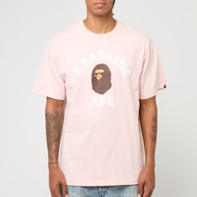 A Bathing Ape College Tee light pink