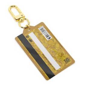 A Bathing Ape Bape Card Keychain gold
