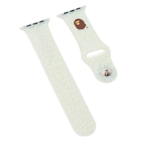 A Bathing Ape Neon Camo Watch Band white Undefined Color