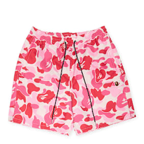 A Bathing Ape ABC Camo One Point Relaxed Fit Water Shorts pink rosa
