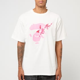 A Bathing Ape ABC Camo Ape Face Sta Tee white/pink white