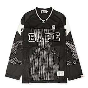 A Bathing Ape Line Camo Multi Logo Relaxed Fit Football Jersey noir