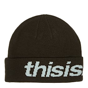 thisisneverthat HSP-Logo Big Cuff Beanie bruin