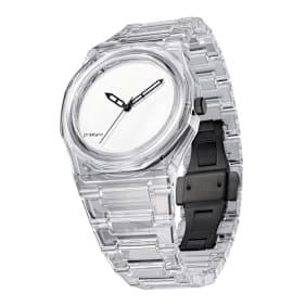 D1 Milano Nylon Exp White Watch 39mm silber