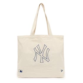 New Era Mlb Light Canvas Tote Bag New York Yankees Ivonvy beige