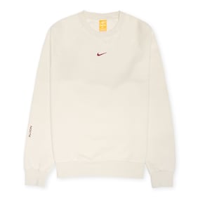 Nike Nockta Fleece Crewneck lt orewood brn/team red beige
