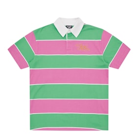 Billionaire Boys Club Astro S/S Striped Rugby Top light pink